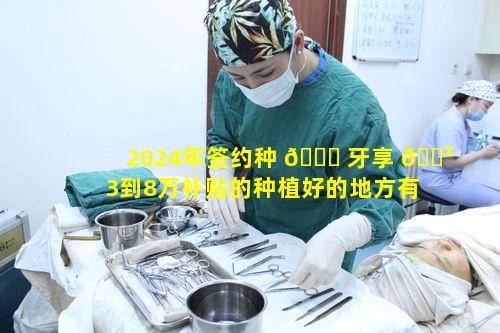 2024年签约种 🐈 牙享 🌲 3到8万补贴的种植好的地方有何特别之处